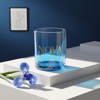 Vases à bougies de luxe personnalisés, pots en verre uniques, pots à bougies vides de 8 oz et 10 oz avec couvercles et boîtes personnalisées, pot à bougie en verre