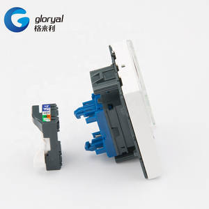 Connecteur Keystone Legrand de type français UTP RJ45 cat.5e ou cat.6 45x45mm - Product Image 3