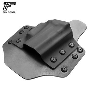Geweerbloem <span class=keywords><strong>Owb</strong></span> Hybride Kydex <span class=keywords><strong>Holster</strong></span> Met Leer In Rug Universeel Voor Tactische Full Size Modellen - Product Image 6
