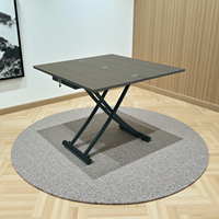 Table à manger moderne extensible et pliable avec plateau en bois de haute qualité, personnalisable, table basse, meubles gain de place