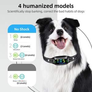 Collar de ladridos para perros, Collar de entrenamiento antiladridos inteligente recargable para perros con 5 vibraciones de pitido de sensibilidad ajustable - Product Image 3