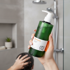 Shampooing Apothe Sebum Control 300ml, contrôle du sébum, cheveux gras, cuir chevelu, liquide concentré, nettoyage en profondeur, rafraîchissant, unisexe - Product Image 3