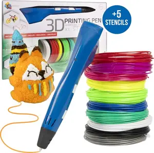 Оптовая продажа с завода, оптовая продажа, 1,75 мм ABS/PLA нити для 3D ручки для рисования, Интерактивная ручка для 3D-принтера без запаха с ЖК-дисплеем
