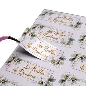 Etiqueta Adhesiva de Vinilo Blanca Personalizada, Impermeable, con Logotipo, para Embalaje de Velas y Manualidades, Impresión de Productos Antiguos - Product Image 1