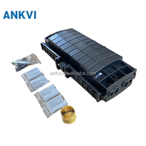 Boîtier de raccordement horizontal XRT-013 144 fibres 3 entrées 3 sorties pour câble à fibre optique, étanchéité mécanique en alliage PC IP65 - Product Image 1