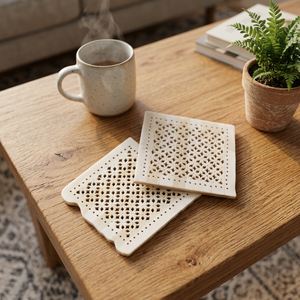 Offre Spéciale Tapis et Coussinets BS Écologiques Faits Main, Design Classique, Incrustation Osseuse 10mm, Diamètre 300mm, Longue Durée de Vie, En Stock - Product Image 1