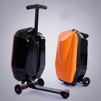 Nouvelle valise de voyage design et tendance avec roulettes, poignée télescopique et barres de traction, idéale comme bagage à main unisexe