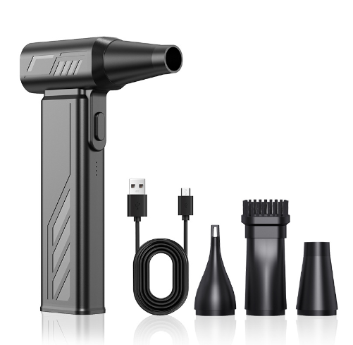 Portable Wireless Turbo Fan 130000 RPM Mini Jet Blower for Cleaning for Car Vacuum and Home Dust Removal Outdoor Desktop Use