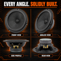 Nouvel ensemble de haut-parleurs de voiture YB 6,5 pouces 2 voies avec tweeters, crossovers en fer, kit de mise à niveau audio automobile 12V, garantie 12 mois