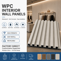 Panneau mural WPC imperméable, revêtement mural extérieur en composite bois-plastique pour la décoration de la façade des villas et des hôtels