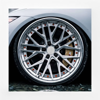 Jantes forgées en 2 parties, chromées, 18-24 pouces, en alliage d'aluminium, compatibles avec Benz, BMW, Audi, jantes de voiture de luxe sur mesure