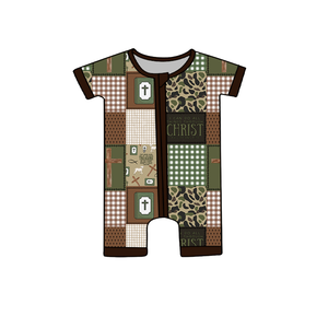 Barat, Natal, Berburu/memancing Zippys, Baju Pendek Beritsleting Ganda  Bambu Zippy  Bambu Baju Bayi Baru Lahir Beritsleting - Product Image 4