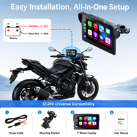 Bestsonic Factory - Reproductor Multimedia para Motocicleta con Pantalla Táctil de 7 Pulgadas, Android Auto, Resistente al Agua IP67, Navegación GPS, Bluetooth