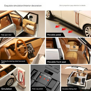 1/24 Diecast Model Cars <strong>Toys</strong> <strong>Range</strong> <strong>Rover</strong> SUV Sound Light Pullback Metal Car <strong>Toys</strong> Open Doors Decorative Collection Plastic - Product Image 5
