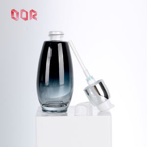 Thick And Durable Gradient Glass Oil <b>Pump</b> <b>Bottle</b> 30ml 45ml Body Oil <b>Pump</b> <b>Bottle</b> Black Oil Serum <b>Bottle</b> with Safety <b>Pump</b> Cap - Product Image 2