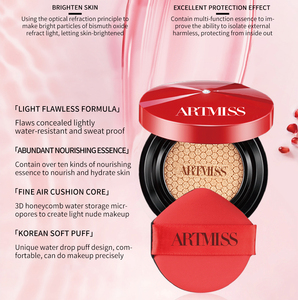 Care Makeup Factory Liquid Nourishing Foundation Corrector Hidratante Blanqueamiento BB CC Air Cushion Control de aceite Dark Brightens - Product Image 2