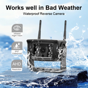 Wireless Backup <b>Camera</b> 7 Inch Monitor DVR Recorder Dual Antenna <b>Car</b> Security <b>Reverse</b> Aid System <b>for</b> Bus/Trailer/RV/Truck - Product Image 6