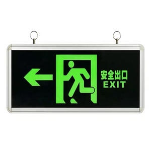 Tablero de señal de salida de incendios recargable montado en la pared 5W 7W 9W 12W Luz de punto doble lámpara de luz de emergencia automática Led de dos cabezas - Product Image 1
