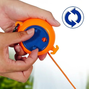 Corde à linge rétractable portable de 10 m/32,8 pi pour le camping en plein air, organisateur de vêtements léger, séchoir à linge de voyage en gros - Product Image 3