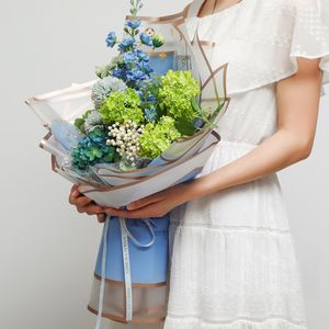 Película de gelatina de doble borde dorado para el Día de San Valentín, envoltura de flores, pegatina artesanal, ramo, papel de regalo, venta al por mayor - Product Image 4