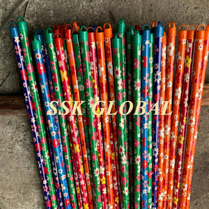 Vietnam's Best Selling Household Mop Stick 120cm Eucalyptus Core Soft PVC Coating Wooden Handle 2-in-1 for Toilet Furniture Use - Product Image 2