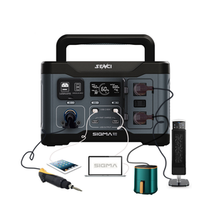 สถานีไฟฟ้าสำรอง Senci OEM ODM 600w 268wh พลังงานแสงอาทิตย์ สำหรับใช้ในกรณีฉุกเฉินและตั้งแคมป์ รุ่น MID 600 สถานีไฟฟ้าพกพา 300W - Product Image 1