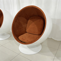 Fauteuil œuf design pour hôtel et usage domestique, couleur personnalisable, fauteuil lounge en forme de boule