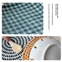Assiette à fruits en céramique tressée en rotin, style nordique de luxe multifonction, pour cuisine et salle de bain, rangement pour fruits secs, gâteaux et collations
