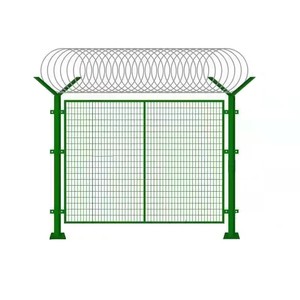 Clôture de prison en métal haute sécurité enduite, résistante à l'escalade et à la corrosion, épaisseur 0,8-1,2 mm, marque Guohui, pour clôtures de périmètre de prison - Product Image 1