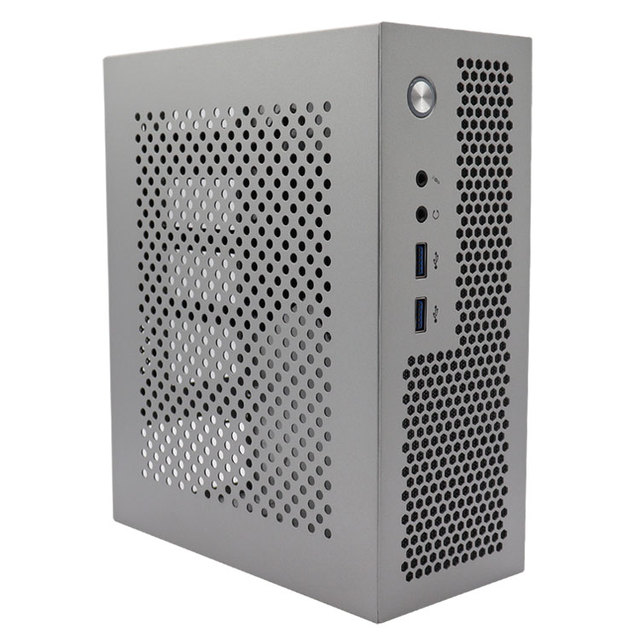 Portable Mini With Fan Aluminum Horizontal Mid Tower ATX Form Factor Stock Product Mid Tower Computer Case