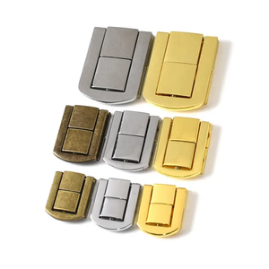 Hot bán hộp đồ trang sức khóa hộp Latch clasps Antique sắt ổ khóa <span class=keywords><strong>Hasp</strong></span> khóa rượu vang bằng Gỗ Hộp Quà Tặng Túi xách khóa phần cứng - Product Image 1