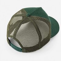 Gorra Trucker de Lujo de Alta Calidad con Malla Trasera, Gorra de Béisbol con Parche de Logotipo Personalizado, Dos Tonos Verde, Transpirable, Ajustable, Unisex