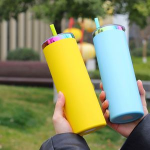 Thermos moderne en acier inoxydable 304 de 20 oz, grande capacité, couvercle plat, écologique, pour utilisation en voiture et cadeaux - Product Image 3