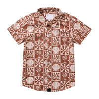 Chemise pour enfants en coton biologique et lin, chemise à manches courtes pour garçons, chemise pour enfants personnalisée, vêtements pour enfants écologiques
