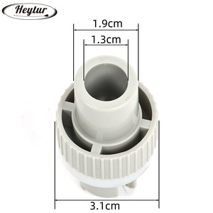 Heytur Gray PP Boat Foot <b>Pump</b> <b>Adapter</b> Connector for Inflatable Kayak Raft Speedboat - Product Image 2