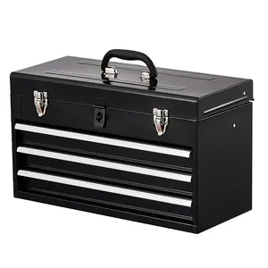 Custom Professional Open Cover Utility 3 Drawers Tool Cases Sheet Metal Fabrication Tool Box For Multi-application