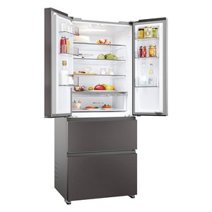 Réfrigérateur et congélateur à portes françaises HFR3718DNMD Total No Frost Acier inoxydable foncé Classe D (70x68.8x177.5cm) - Product Image 4