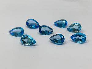 หินบุษราคัมสีฟ้าทรงหลวมคุณภาพดีเยี่ยมอัญมณีสวิสเจียระไนแบบประณีตทำด้วยมือจากดินธรรมชาติ - Product Image 6