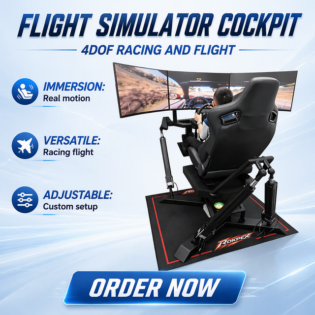 Original Factory Indoor 9d F1 Equipment 3 Screen 6dof Motion Platform Dynamic Car Racing Game Simulator
