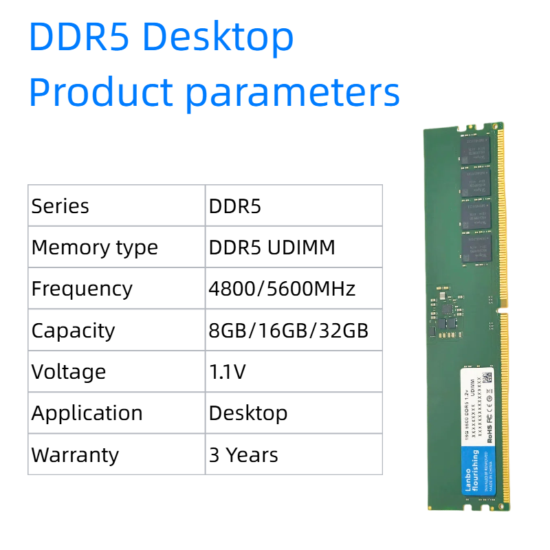 NB DDR5 16GB 4800MHz 1.1V 16C