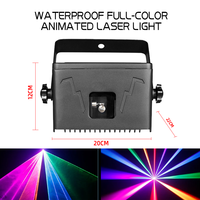 Projecteur laser DJ RGB 3W étanche IP65 avec animation 3D pour machine de fête, scène, discothèque, KTV, bar