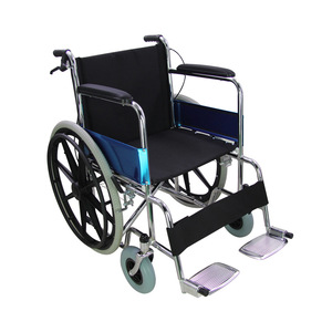Foldable Ultra <b>Lightweight</b> Manual Wheelchair Small Size For Elderly Hospital Use <b>Iron</b> Material HJK W809B - Product Image 3