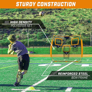 Filet d'entraînement de football 3 trous de haute qualité, portable pour jardin et terrain, filet de cible de football robuste pour les exercices de tir - Product Image 3
