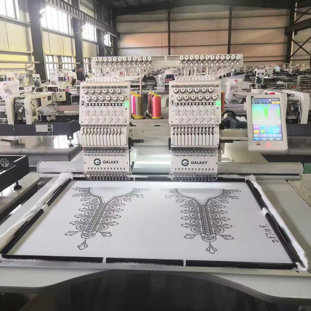 China Factory Digital Two Heads Embroidery Machine 9 12 15 Needles Hat T-shirt Embroidery Machines for Home Use 902 1202