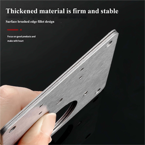 Plaque de <span class=keywords><strong>fixation</strong></span> et de réparation de charnière de <span class=keywords><strong>meuble</strong></span> en acier inoxydable moderne, antirouille, pour armoire, <span class=keywords><strong>kit</strong></span> pour hôpital - Product Image 3