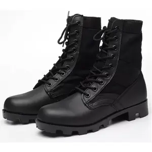 高品质黑色耐用橡胶穗保护防沙防蛇丛林靴