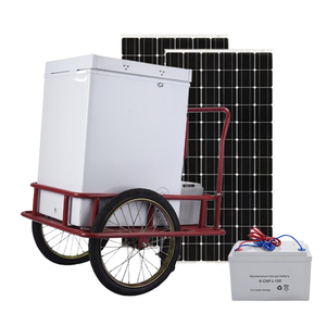 Congélateur <span class=keywords><strong>solaire</strong></span> à vente chaude, 108 litres, congélateur <span class=keywords><strong>solaire</strong></span> à coffre <span class=keywords><strong>pour</strong></span> crème glacée, chariot à pousser <span class=keywords><strong>pour</strong></span> le transport, magasin de crème glacée au bord de <span class=keywords><strong>la</strong></span> <span class=keywords><strong>mer</strong></span> - Product Image 1