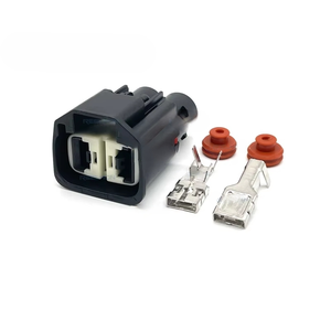 7287-1991-30/MG645784-5 Auto Connector <b>Terminal</b> 2-Pin 9.5MM Female Socket Waterproof Wire Harness Plug 2-Pin 9.5MM Connector - Product Image 1