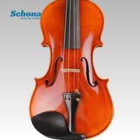 Violon professionnel haut de gamme 1/4-4/4 avec table en épicéa, dos/côtés en érable, touche en ébène et archet en bois de Brésil