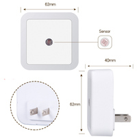 Lampe de nuit LED sans fil à capteur Mini EU US Plug Lamp pour chambre d'enfant Décoration de chambre à coucher Lumières Induction